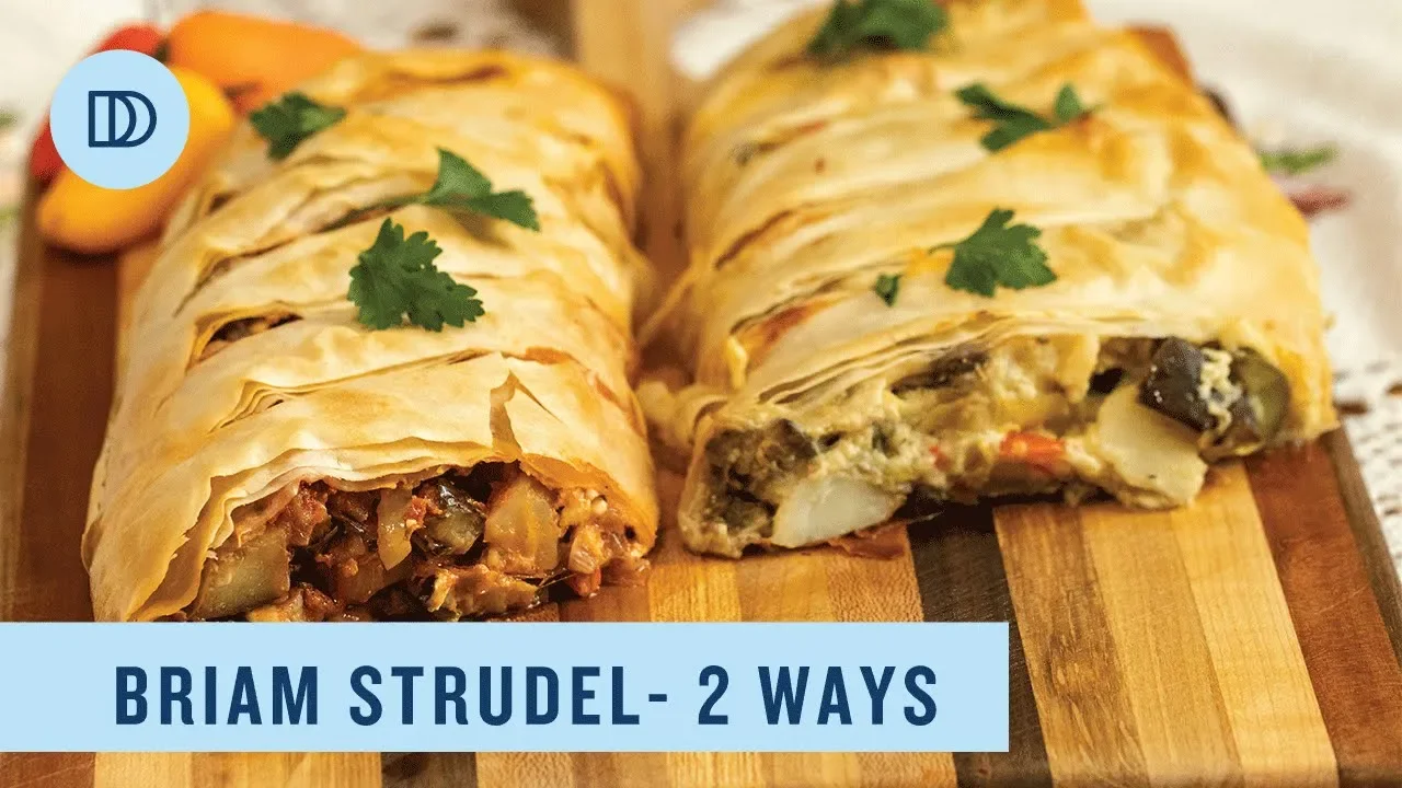 Roasted Vegetable Strudel 2 WAYS: Greek-Briam in Phyllo