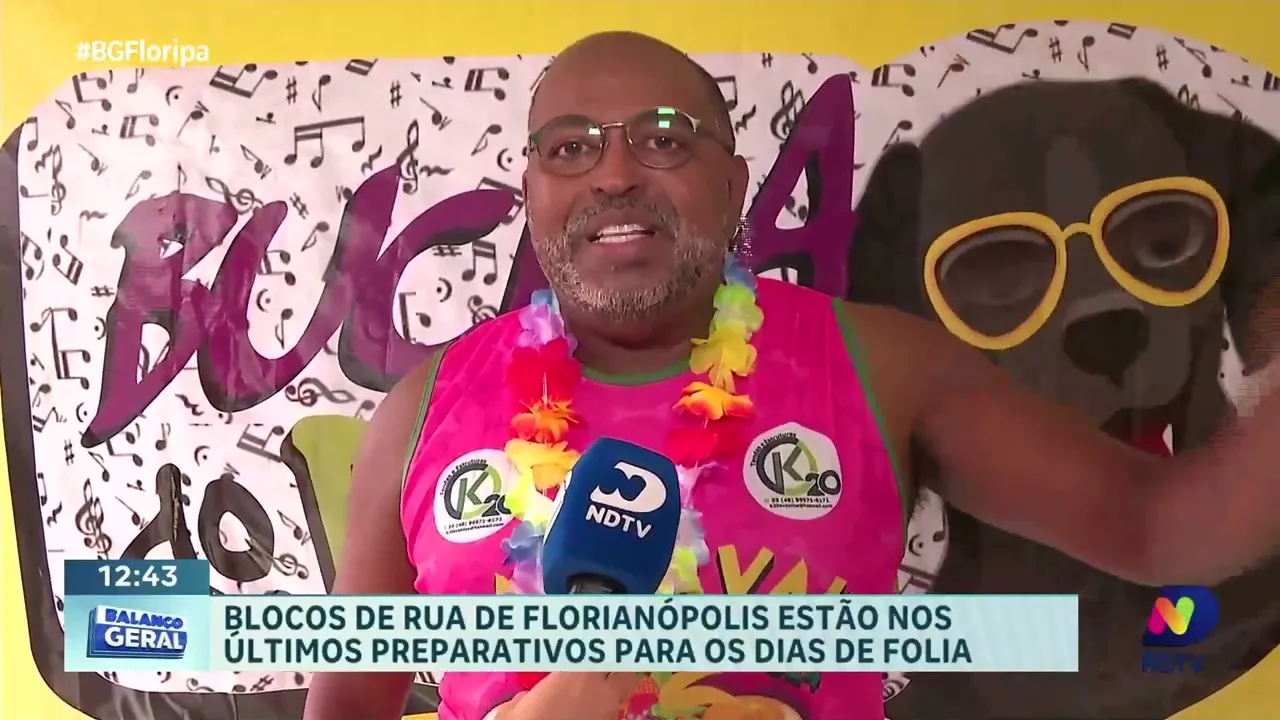 Florianópolis em clima de folia: blocos de rua nos últimos preparativos para o Carnaval