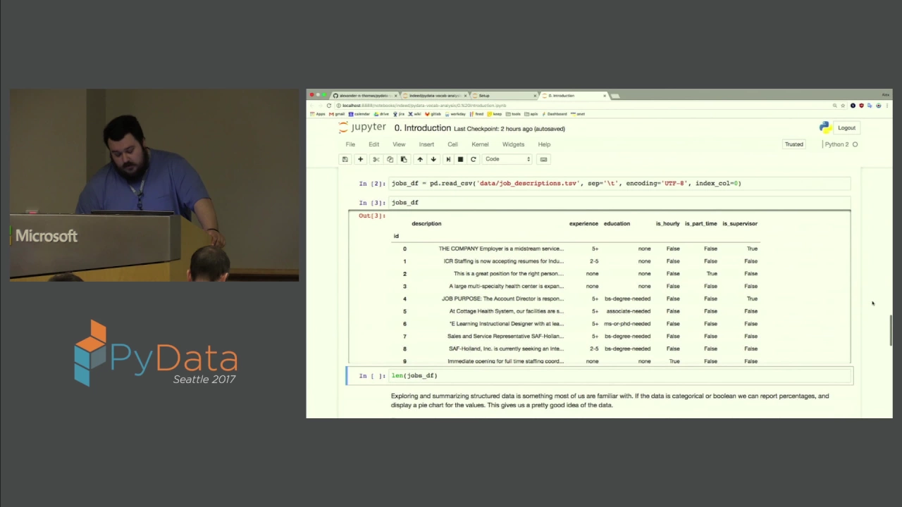 Alex Thomas - Vocabulary Analysis of Job Descriptions