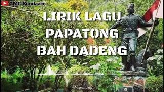 Download PAPATONG - BAH DADENG | Spectrum | Lirik Lagu | Cover By'Anjar Boleaz MP3