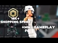 18k roblox shopping spree buying korblox Mm2 iPad gameplay