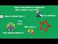 Linux commands for beginners Linux commands date uptime users who Hands on experience Linux