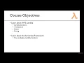 AWS Lambda and the Serverless Framework - Hands On Learning