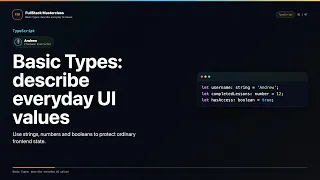Basic Types Explained FullStack Masterclass TypeScript Course