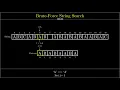 Visualization of Brute-Force String Search