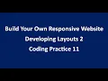 Coding Practice 11 Developing Layouts 2 HTML CSS NxtWave CCBP