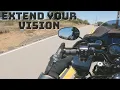 Its better to see in the rear view Extended stem mirrors