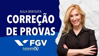 Aula de Português para o Concurso da FGV / CORREÇÃO DE PROVA - Prof.ᵃ Flávia Rita.