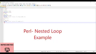 Perl - Nested loop Example