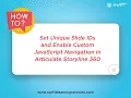 How to Use JavaScript to Jump Between Slides in Storyline 360 Interactive eLearning Development