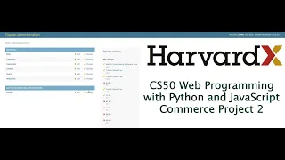 CS50 s Web Programming with Python and JavaScript - Commerce Project