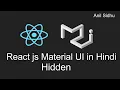 Reactjs material ui tutorial in Hindi Hidden Layout