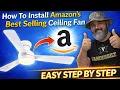 How To Install Amazon s BEST SELLING Ceiling Fan Amico Easy Step By Step