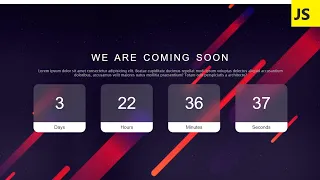 Advanced Countdown Timer making with only HTML CSS JavaScript With Source Code