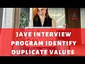 Java Interview Program - Identify Duplicate Values in Array Explain in Tamil