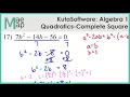 KutaSoftware Algebra 1 - Solving Quadratics By Completing The Square Part