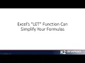Excel s New LET Function Can Simplify Your Formulas