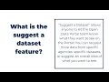 How to Suggest A Dataset on the Open Data Portal
