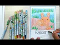 Coloring Pictures of Rabbits With Crayons