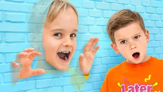 كريس يقفز عبر الجدار   قصص أطفال مضحكة دندنها