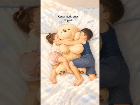 Even a Teddy Bear Couldn’t Separate These Two! 🥹
