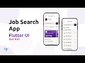 Job Search App UI Part 1 Flutter UI Speed Code Technofolk
