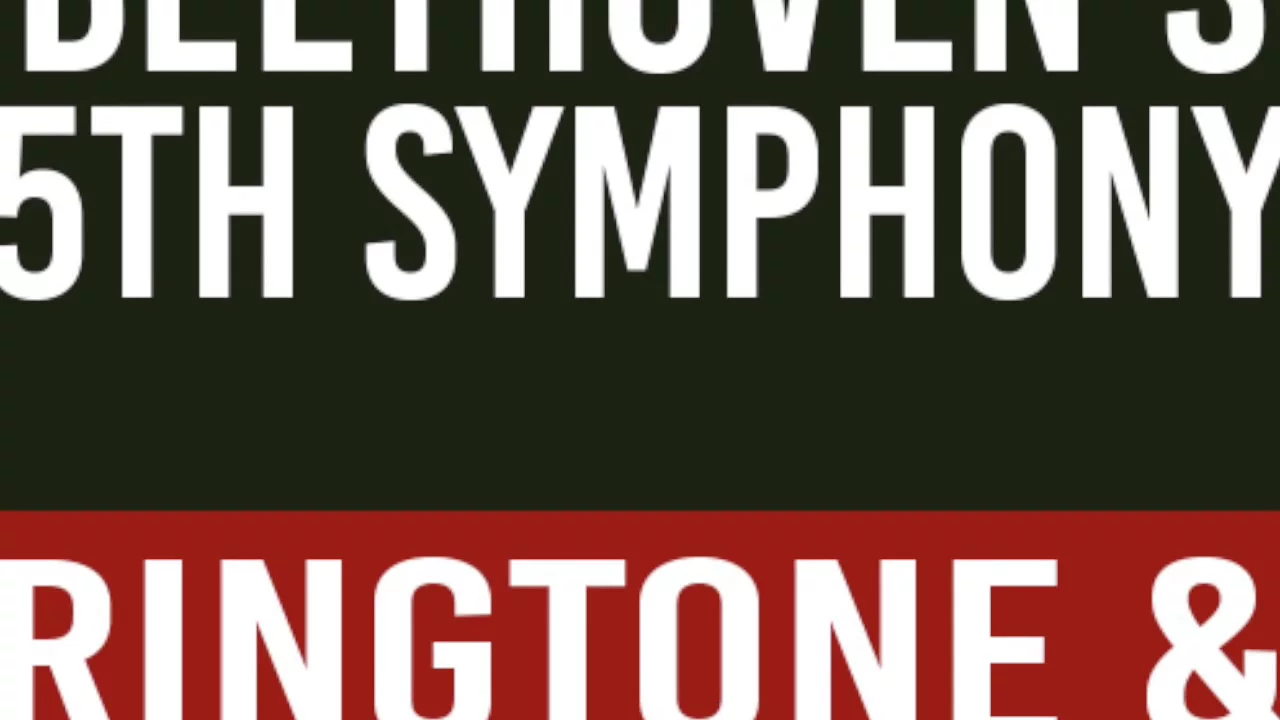 Beethoven's Fifth Symphony by Ludvig Van Beethoven Ringtone and Alert