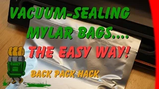 Vacuum Sealing Mylar Bags The Easy Way Please read the description about oxygen absorbers