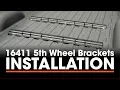 5th Wheel Hitch Install CURT 16411 Custom Brackets on a Chevy Silverado
