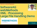 SoftwareAG webMethods - How to process large XML in webMethods getXMLNodeIterator Demo