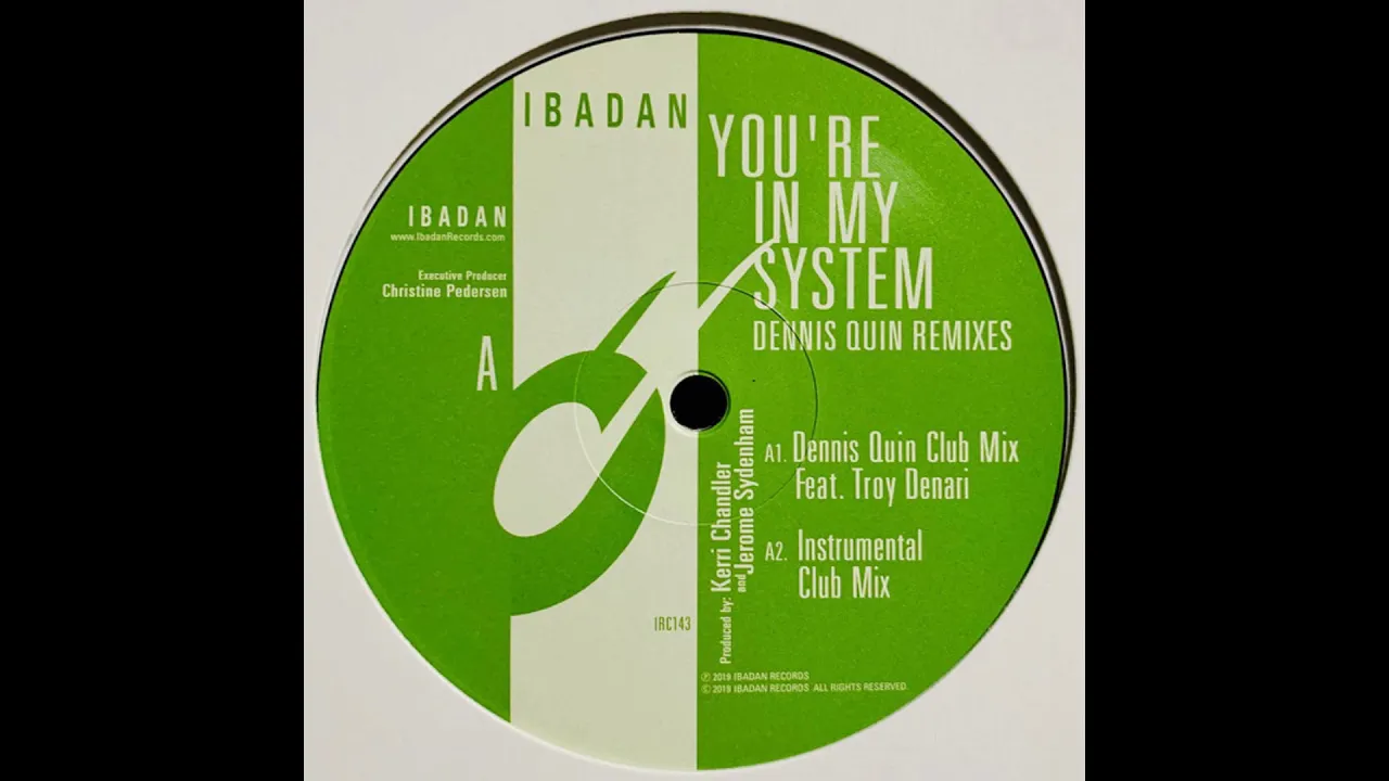 Kerri Chandler, Jerome Sydenham   You're In My System Dennis Quin Vocal Mix ft  Troy Denari    IRC14