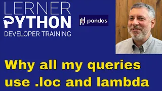 Selecting rows in Pandas using loc and lambda