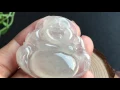 Highly Icy A-Grade Type A Natural Jadeite Jade Large Buddha Pendant No 170211