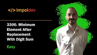 Minimum Element After Replacement With Digit Sum LeetCode 3300 - Python