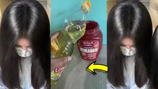 basta colocar ISSO no CABELO 1 VEZ! ALISA fio por fio SEM CHAPINHA!