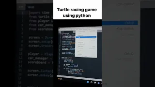 Turtle racing game using python