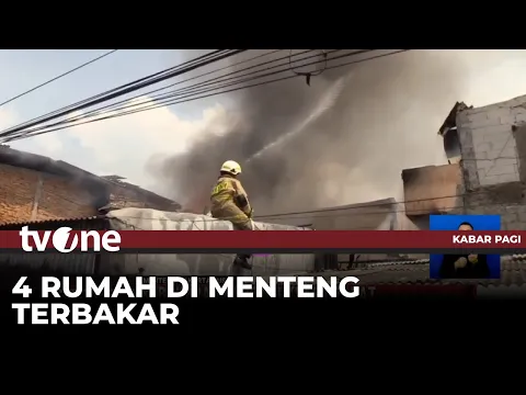4 rumah di Permukiman Padat Matraman Hangus Terbakar