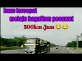 adu kecepatan dengan bus tercepat di indonesia