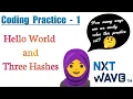 Coding Practice 1 Nxt Wave Python programming language CCBP 4 O Technologies