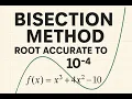 MA301 - Bisection Method Using Calculator