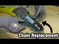 How to Change Ryobi Pole Saw Chain 8 Inch Bar Chain Replacement