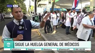Sigue la huelga general de médicos en Asunción