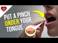 Diabetes Hack Himalayan Salt UNDER the Tongue