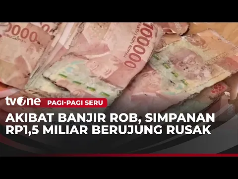 Uang Rp 1,5 Miliar Milik Warga di Tegal Rusak Terendam Banjir Rob