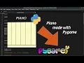 Creating Piano with Python using Pygame Tutorial