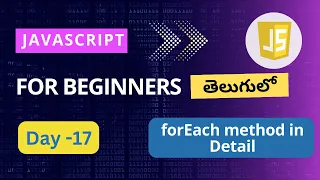 foreach method in JavaScript foreach method in telugu foreach method arrays in JavaScript