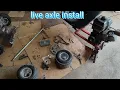 Homemade drift trike-1 inch live axle install