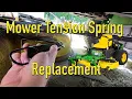 John Deere Zero Turn Z335E Belt Tension Spring Replacement How To