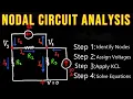 Node Voltage Method Circuit Analysis With Current Sources - Part 1