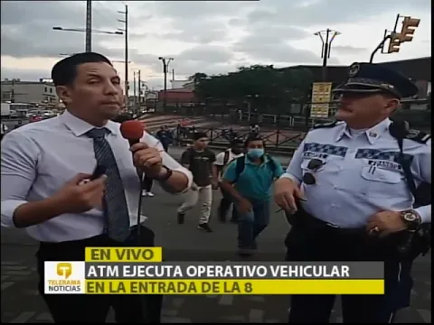 ATM ejecuta operativo vehicular en la entrada de la 8